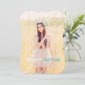 Moderne Graduation Invitations Kaart (Staand voorkant)