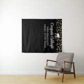 Moderne Graduation Party Achtergrond Streamers Aan Wandkleed (In Situ (horizontaal))