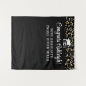 Moderne Graduation Party Achtergrond Streamers Aan Wandkleed (Voorkant (horizontaal))