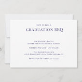 Moderne Graduation Party fotocollage Kaart (Achterkant)