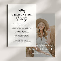 Moderne Graduation Party Handgeschreven Script Fot