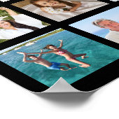 Moderne Graduation Party Photo Collage Poster (Hoek)