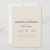 Moderne Graduation Party uitnodiging met foto (Voorkant)