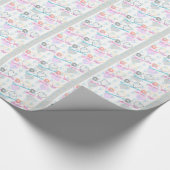 Moderne graffiti stijl bruiloft douche cadeau wrap cadeaupapier (Hoek)