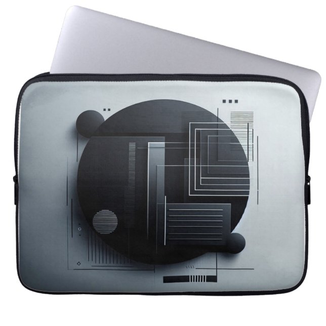 Moderne Grafiek Laptop Sleeve (Voorkant)