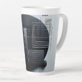 Moderne Grafiek Latte Mok (Rechterhoek)