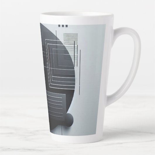 Moderne Grafiek Latte Mok (Rechts)