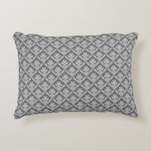 Moderne grafiet Damask patroonpiloot Accent Kussen