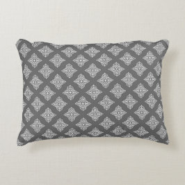 Moderne grafiet Damask Pattern Accent Pillow Accent Kussen