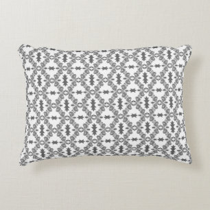Moderne grafiet Damask Pattern Accent Pillow Accent Kussen