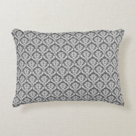 Moderne grafiet Damask Pattern Accent Pillow Accent Kussen