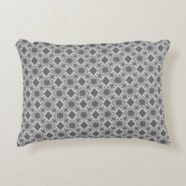 Moderne grafiet Damask Pattern Accent Pillow Accent Kussen