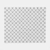 Moderne grafiet Damask Pattern Fleece Blanket (Voorkant (Horizontaal))