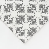Moderne grafiet Damask Pattern Fleece Blanket (Hoek)