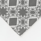 Moderne grafiet Damask Pattern Fleece Blanket Deken (Hoek)