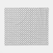 Moderne grafiet Damask Pattern Fleece Blanket Deken (Voorkant (Horizontaal))