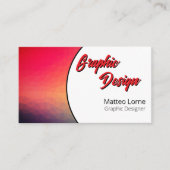 Moderne Grafisch Ontwerper Visitekaartje (Voorkant)