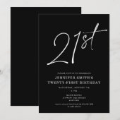 Moderne grafische 21e 21e verjaardag van het Manus Kaart (Voorkant / Achterkant)