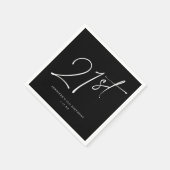 Moderne grafische 21e 21e verjaardag van het Manus Servet (Hoek)