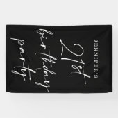 Moderne grafische 21e 21e verjaardag van het Manus Spandoek (Horizontaal)