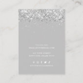 Moderne grafische aangepaste ketting die weergave visitekaartje (Achterkant)