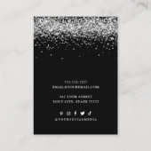 Moderne grafische aangepaste ketting die weergave visitekaartje (Achterkant)