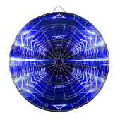 Moderne grafische Abstracte gloed Vortex, blauw Dartbord (Voorkant)