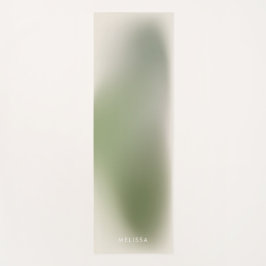 Moderne grafische afbeelding groene ombre gradiënt yogamat