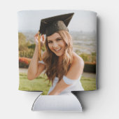 Moderne grafische Afstuderen Blush roze Afstudeerd Blikjeskoeler (Achterkant)