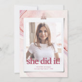 Moderne grafische Afstuderen Kaart (Voorkant)