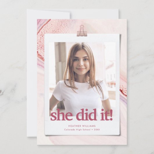 Moderne grafische Afstuderen Kaart (Voorkant)