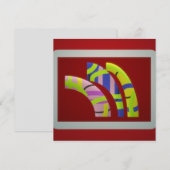 Moderne grafische buizen voor kunstontwerp op donk (Voorkant / Achterkant)