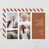 Moderne, grafische, dankbare kerstfeestelijke mult aankondiging (Voorkant / Achterkant)