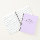 Moderne grafische eenvoudige notitieboek (Binnen)