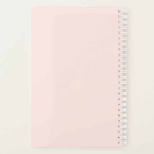 Moderne grafische eenvoudige planner (Achterkant)