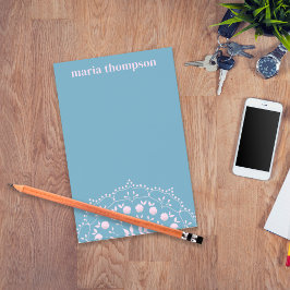 Moderne grafische eenvoudige roze periwinkle Blue, Post-it® Notes