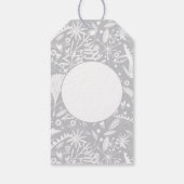 Moderne Grafische Floral botanisch Cadeaulabel (Achterkant)
