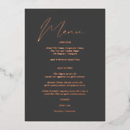 Moderne grafische Folie grijs menu Folie Uitnodiging