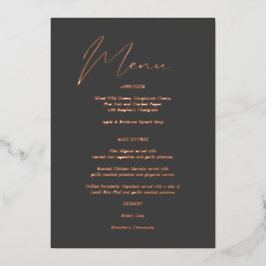 Moderne grafische Folie grijs menu Uitnodiging