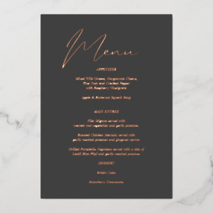 Moderne grafische Folie grijs menu Uitnodiging