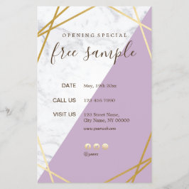 Moderne grafische geometrische goudlegering 5.5x8. flyer