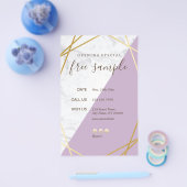 Moderne grafische geometrische goudlegering 5.5x8. flyer (Enkel)