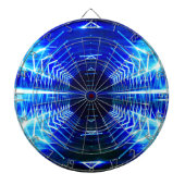 Moderne grafische gloeiende vortex, elektrisch bla dartbord (Voorkant)