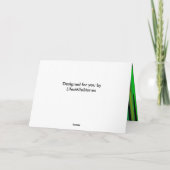 Moderne grafische Groene Kerstfeestdag groet Feestdagen Kaart (Achterkant)