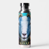 Moderne grafische grootst van alle tijd blauwe gei waterfles (Links)