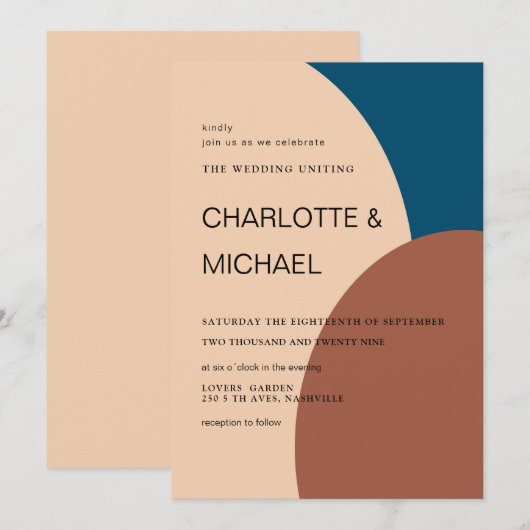 Moderne grafische kaart (Voorkant / Achterkant)