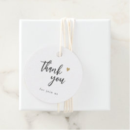 Moderne grafische kaart Dank u het Minimale Wedden Bedankjes Labels