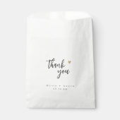 Moderne grafische kaart Dank u het Minimale Wedden Bedankzakje (Voorkant)