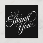 Moderne grafische kaart - Hartelijk dank voor uw z Vierkante Visitekaartje (Voorkant)