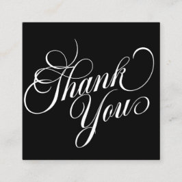 Moderne grafische kaart - Hartelijk dank voor uw z Vierkante Visitekaartje